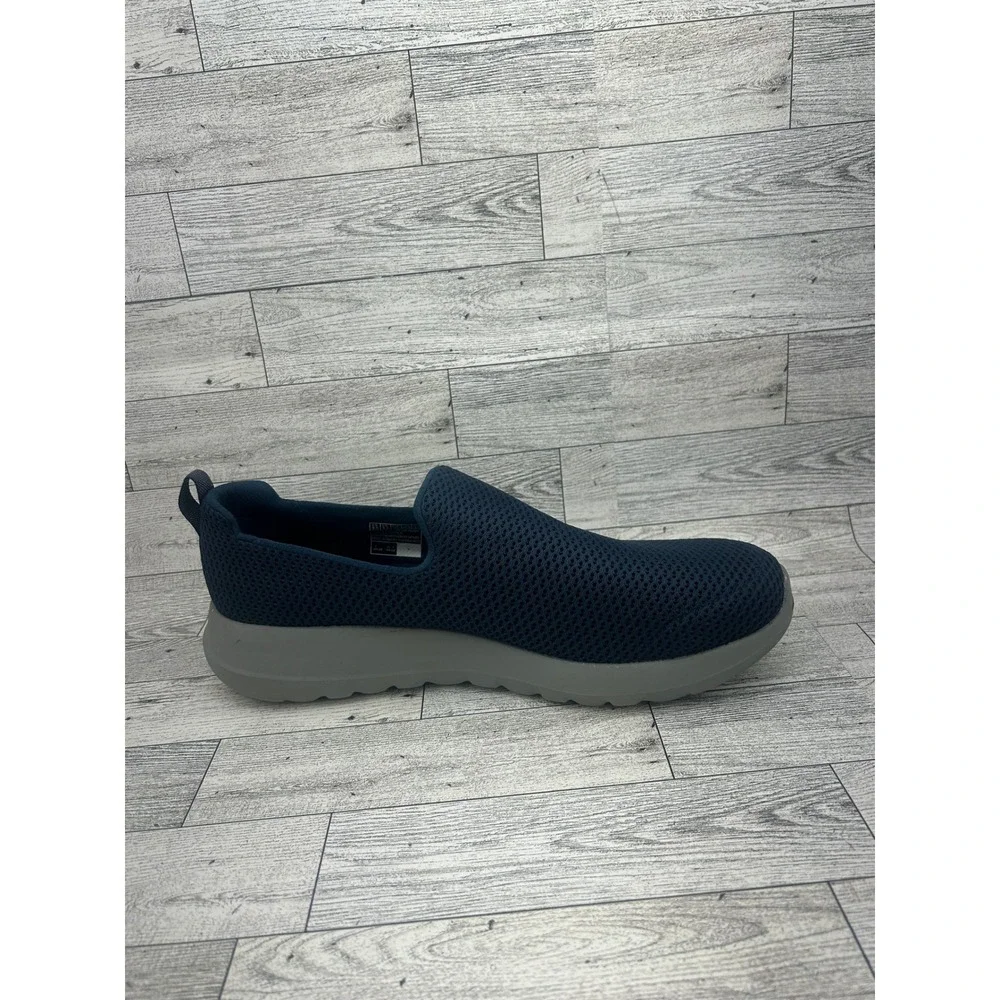 Skechers Go Walk Max Men Navy Grey Slip‎ On Walking Shoes 54600 Size 9.5